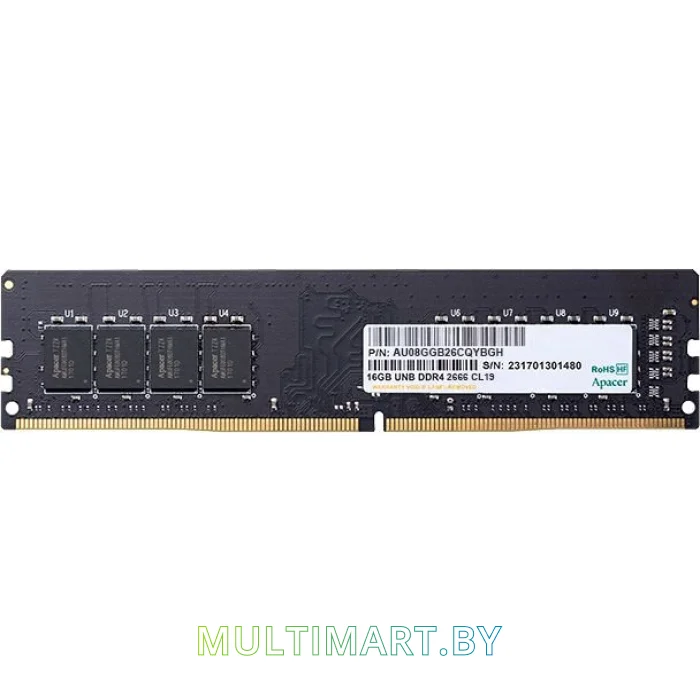 Оперативная память Apacer 8GB DDR4 PC4-21300 (AU08GGB26CQYBGH)